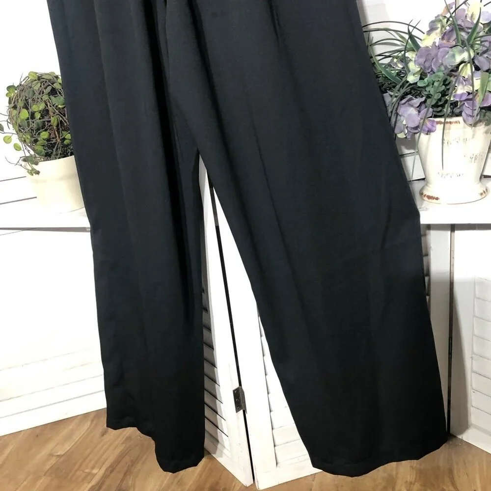 Sincerely Jules Black Jumpsuit Wide Leg Wrap Sleeveless Medium - Picture 13 of 14